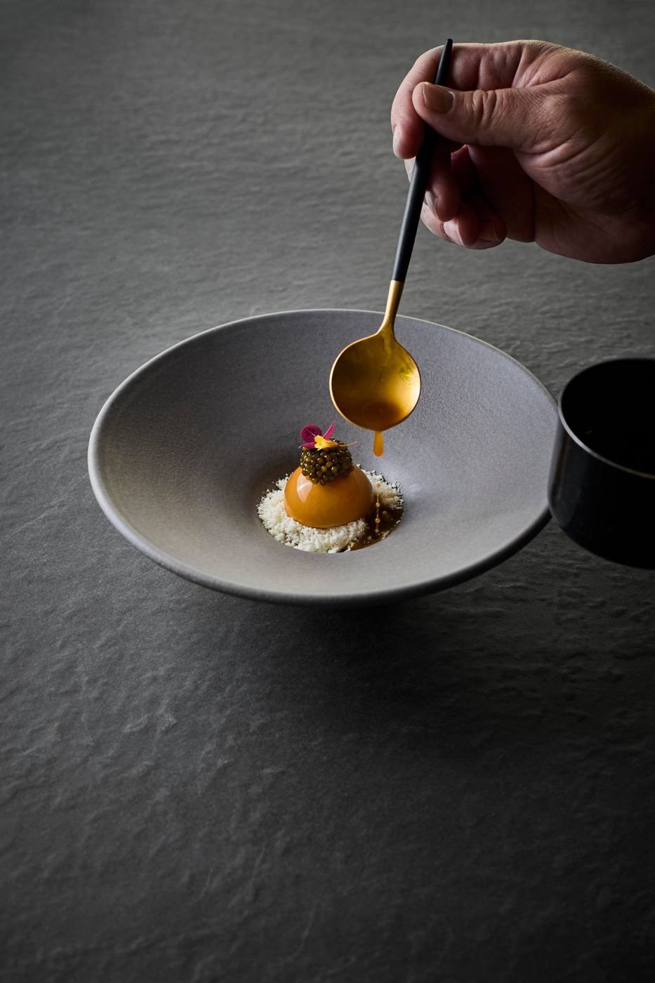 Crayfish with caviar, cream and brown butter at Field